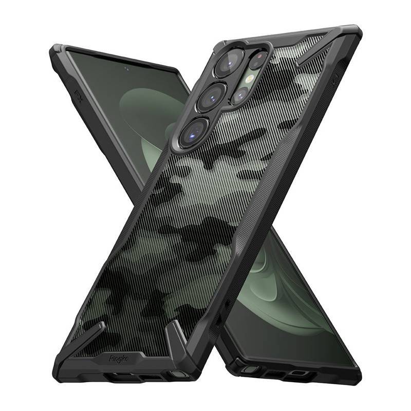 Ringke Fusion-X Camo Back Case (Samsung Galaxy S23 Ultra) camo-black