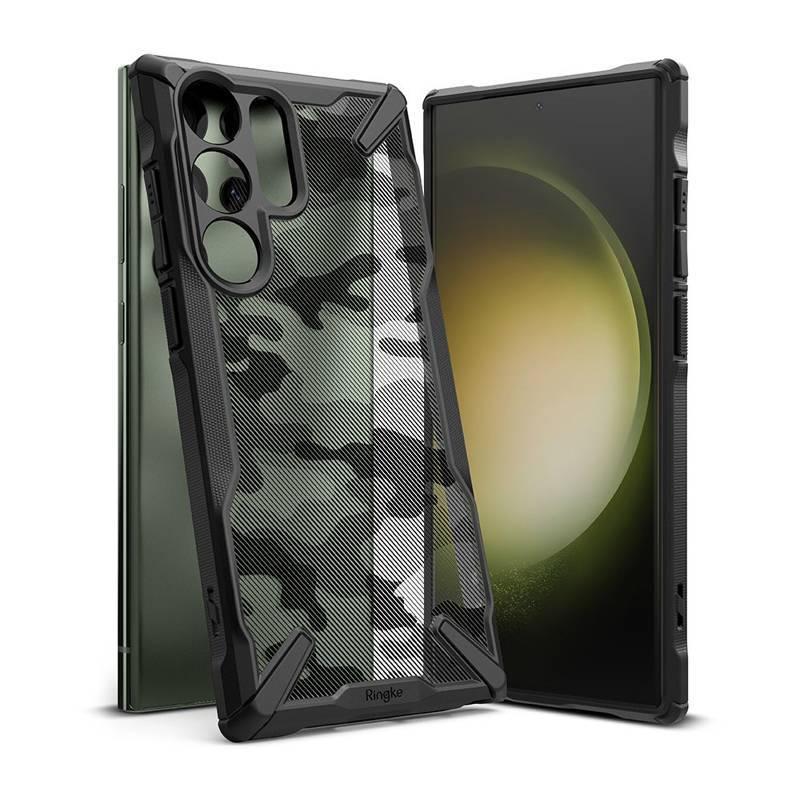 Ringke Fusion-X Camo Back Case (Samsung Galaxy S23 Ultra) camo-black