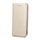 Smart Magnetic Leather Book Cover (LG Q60) gold