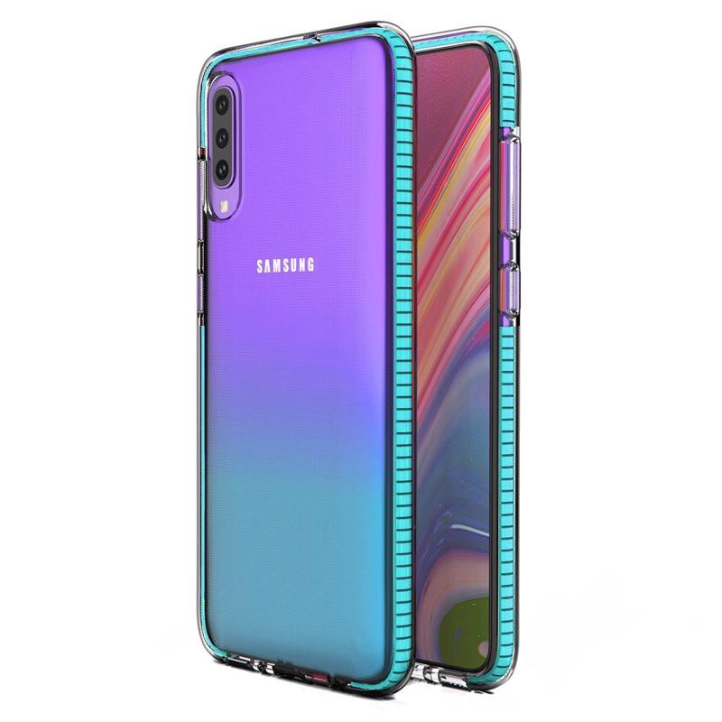 Spring Gel Case Back Cover (Samsung Galaxy A70) light-blue