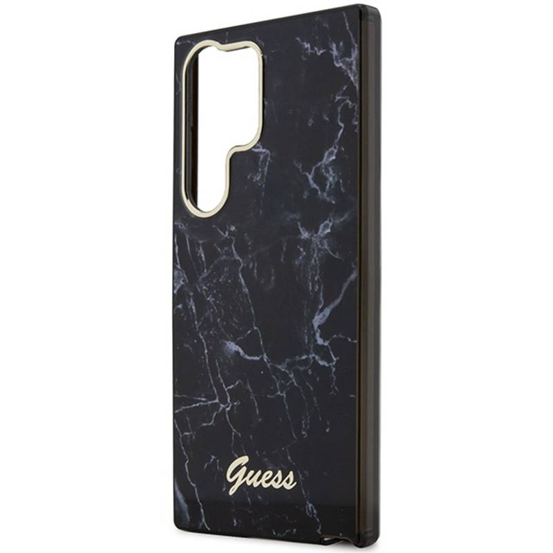 Guess HardCase Marble Case (Samsung Galaxy S23 Ultra) black