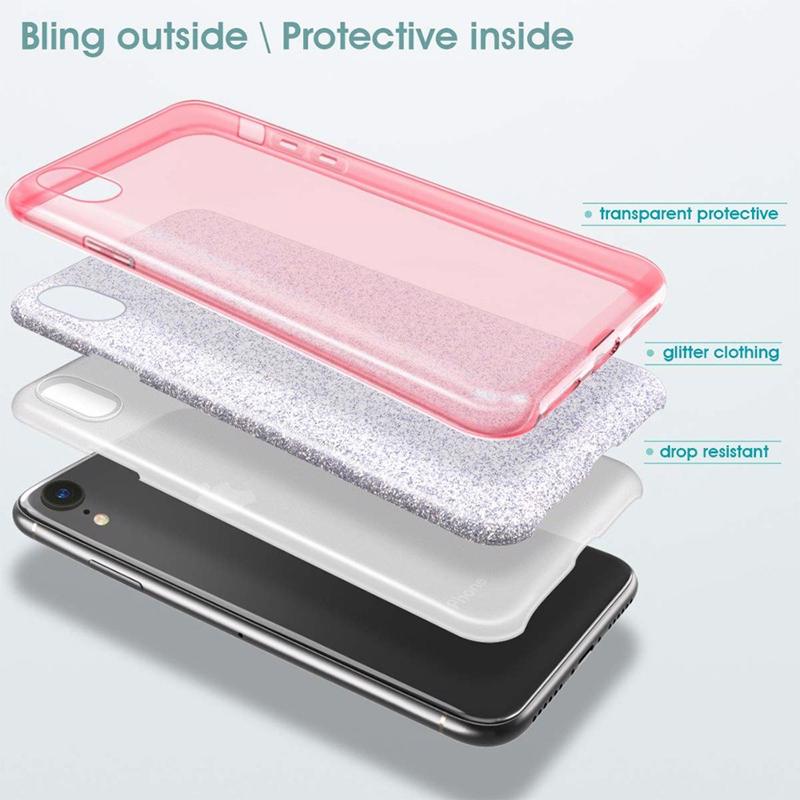 Glitter Shine Case Back Cover (Huawei Y5p) pink