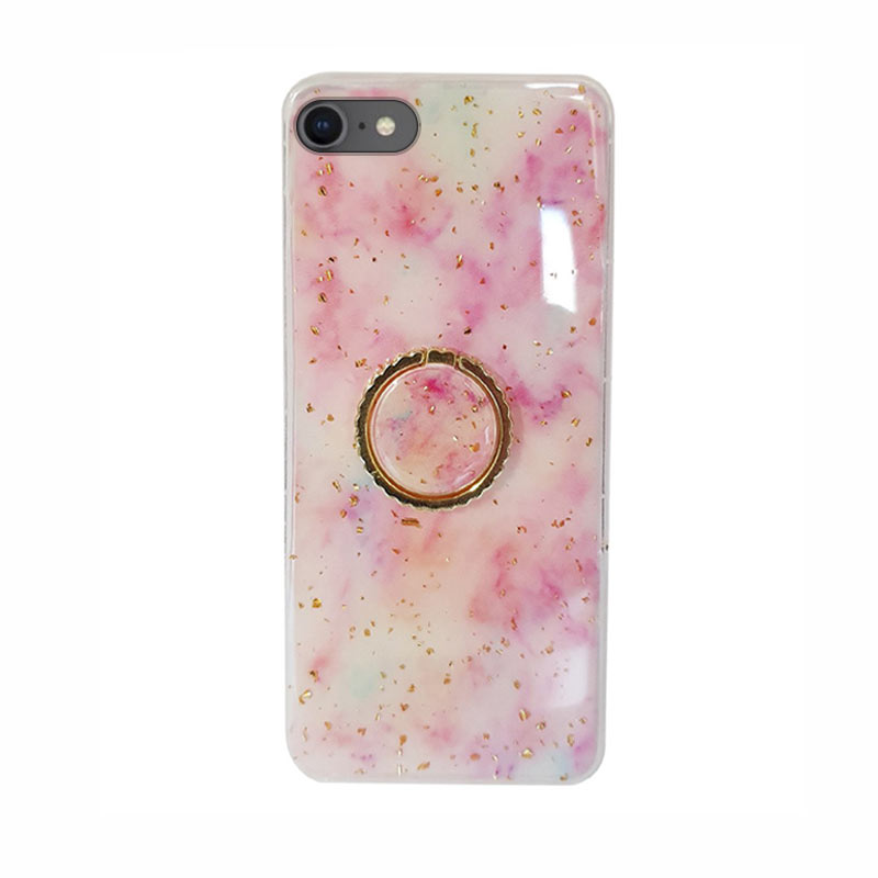 Marble Ring Case Back Cover (iPhone 6 / 6S) pink