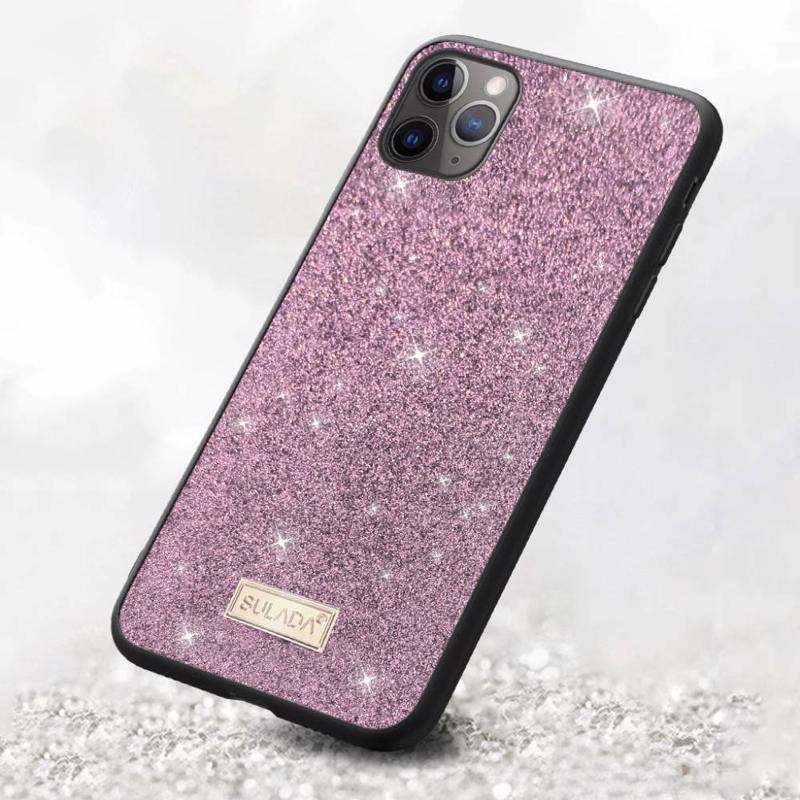 Sulada Dazzling Glitter Case Back Cover (iPhone SE 2 / 8 / 7) pink