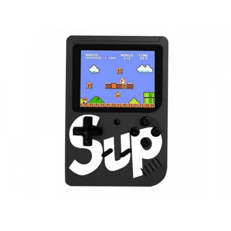 SUP 8-Bit Mini Gaming Retro Console 3.0" 400 Games (black)