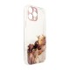 Marble Gel Design Case (iPhone 13) brown