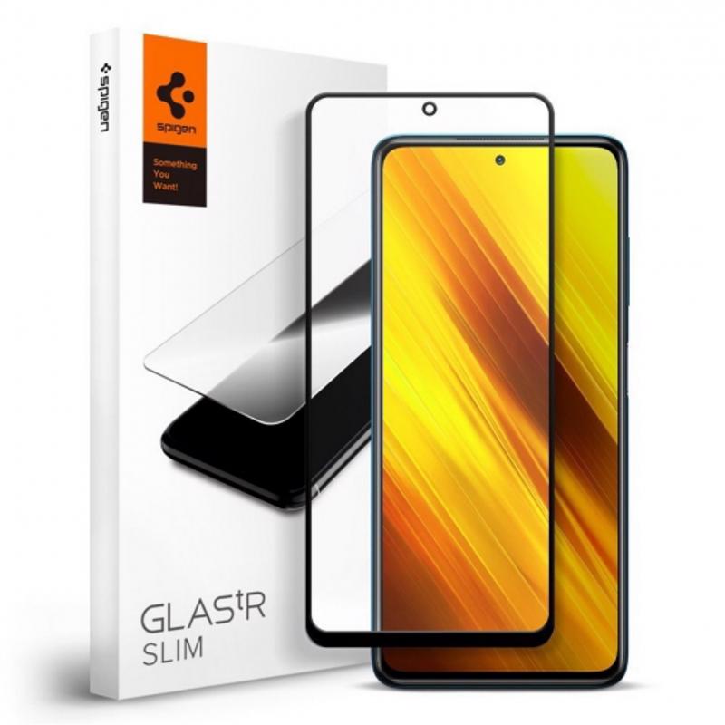 Spigen® GLAS.tR™ Slim HD Tempered Glass Full Coveraged (Xiaomi Poco X3 NFC / X3 PRO) black