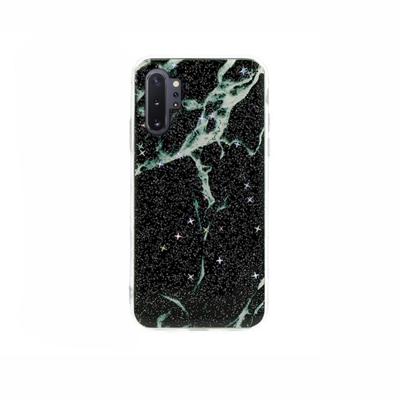 Vennus Marble Stone Case Design 7 (Samsung Galaxy Note 10 Plus) black