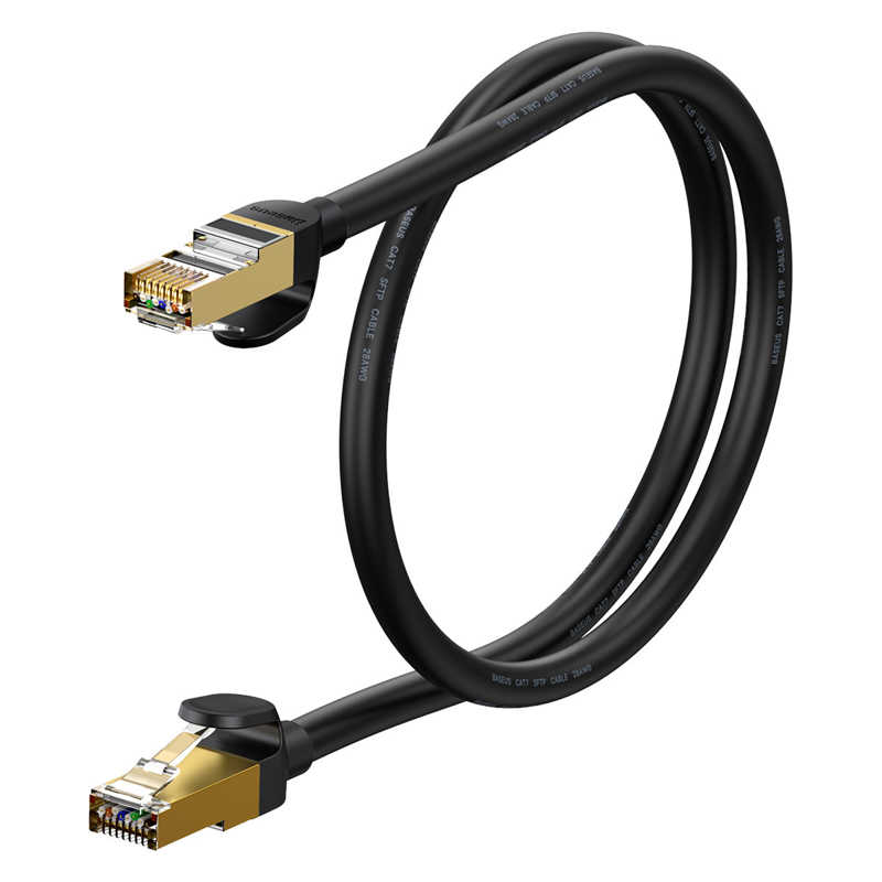 Baseus Speed Seven RJ45 Ethernet Cable Cat 7 10Gbps 0.5m (10001) black