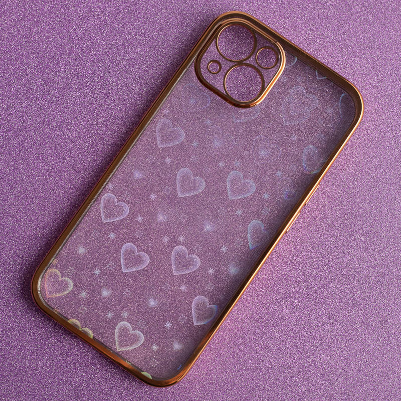 Blink Pattern Heart Back Cover Case (Samsung Galaxy A13 4G) gold