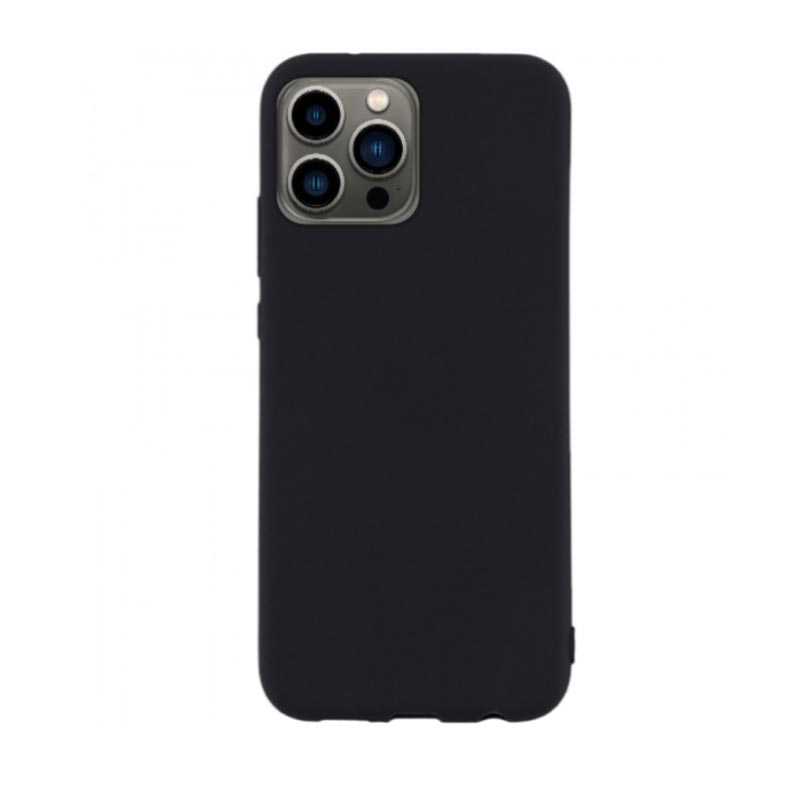 Soft Matt Case Back Cover (iPhone 15 Pro) black