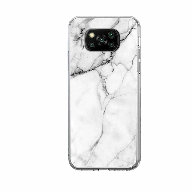 Wozinsky Marble Case Back Cover (Xiaomi Poco X3 NFC / X3 PRO) white