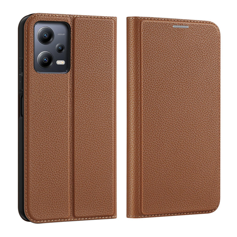 Dux Ducis Skin X2 Book Cover (Xiaomi Poco X5 5G / Redmi Note 12 5G) brown