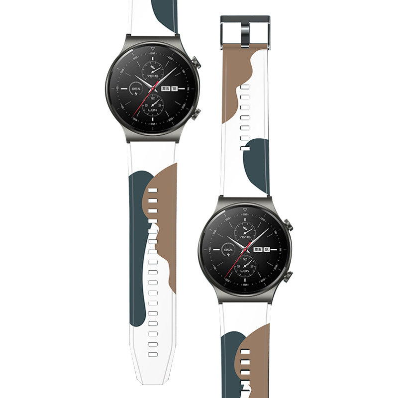 Silicone Band Moro Λουράκι Σιλικόνης (Huawei Watch GT2 Pro) camo-grey (2)