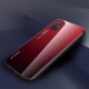 Tempered Glass Case Back Cover (Samsung Galaxy A71) black-red