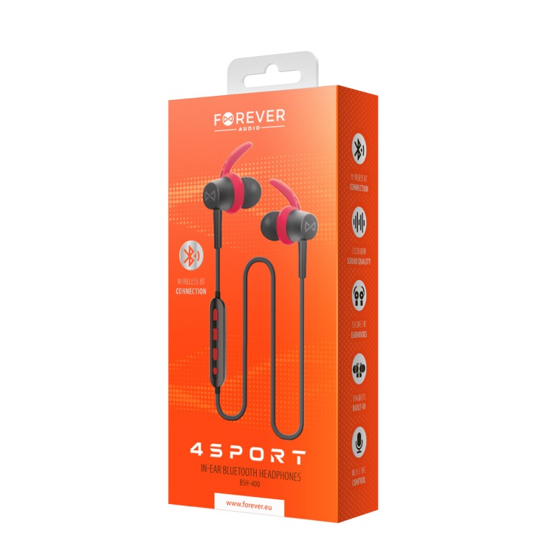 Ακουστικό Bluetooth Forever 4Sport BSH-400 (red)