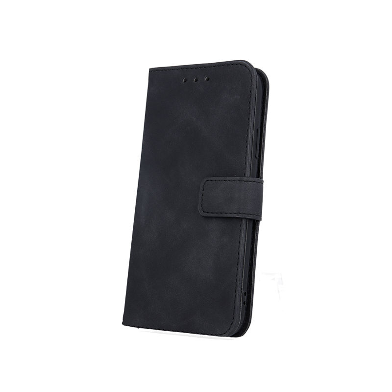 Smart Velvet Leather Book Cover (iPhone 13 Pro Max) black