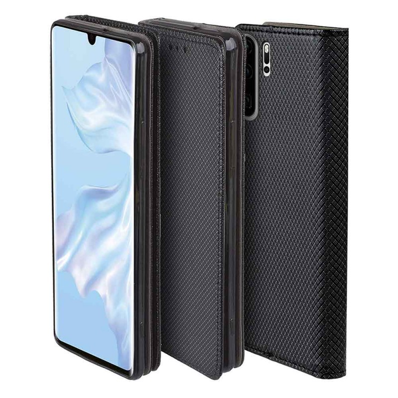 Smart Magnet Book Cover (Huawei P30) black