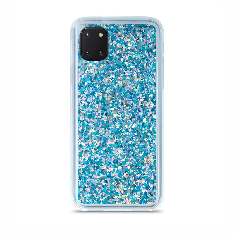 Liquid Crystal Glitter Armor Back Cover (Samsung Galaxy Note 10 Lite) blue