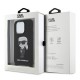 Karl Lagerfeld® Crossbody Silicone Ikonik Hardcase Cover (iPhone 15 Pro Max) black