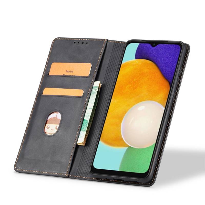 Magnet Fancy Wallet Case (Samsung Galaxy S22 Plus) black