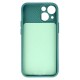 Camshield Soft Case Back Cover (iPhone 14 Pro Max) dark-green