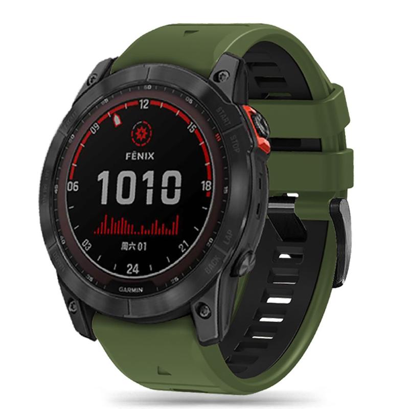 Tech-Protect IconBand Pro Λουράκι (Garmin Fenix 5-5 Plus / 6-6 Pro / 7-7 Pro /8) (47mm) green-black