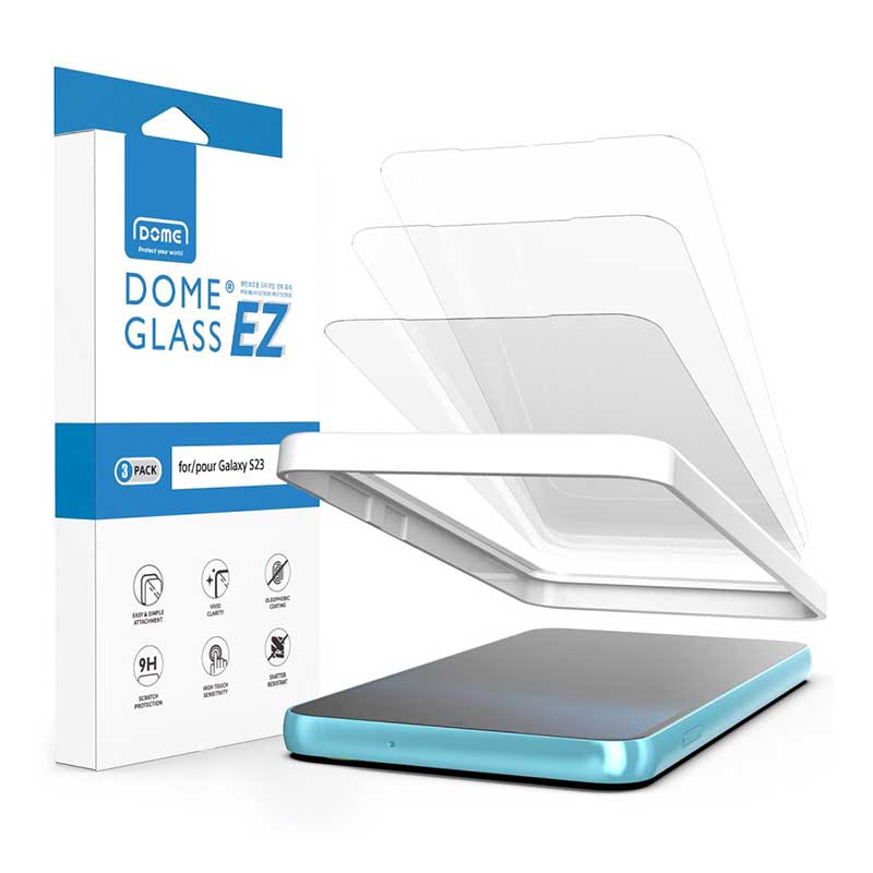 Whitestone Dome EZ Glass 3-Pack (Samsung Galaxy S23) clear