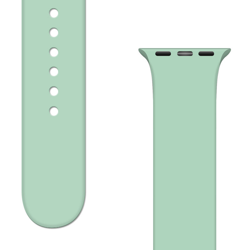 Silicone Λουράκι APS Band (Apple Watch All Models) (38/40/41mm) light-green