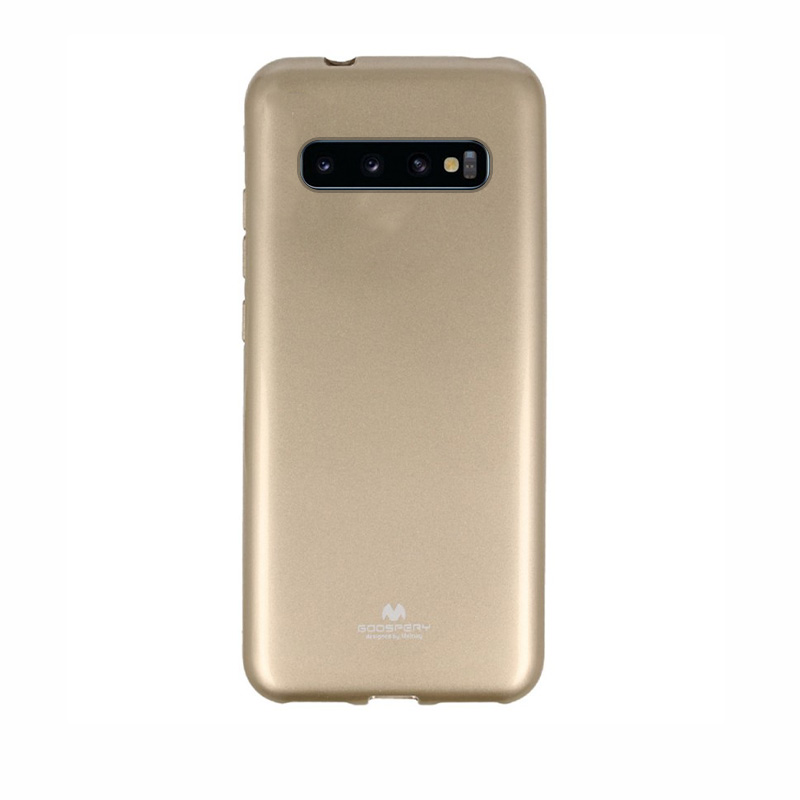 Goospery Jelly Case Back Cover (Samsung Galaxy S10) gold