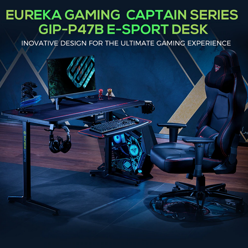 Gaming Desk Γραφείο Eureka Ergonomic® ERK-GIP-P47B