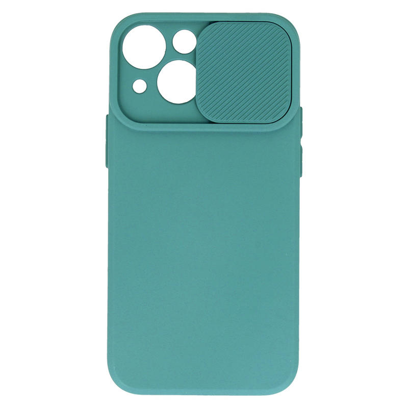 Camshield Soft Case Back Cover (iPhone 15 Plus / 14 Plus) dark-green