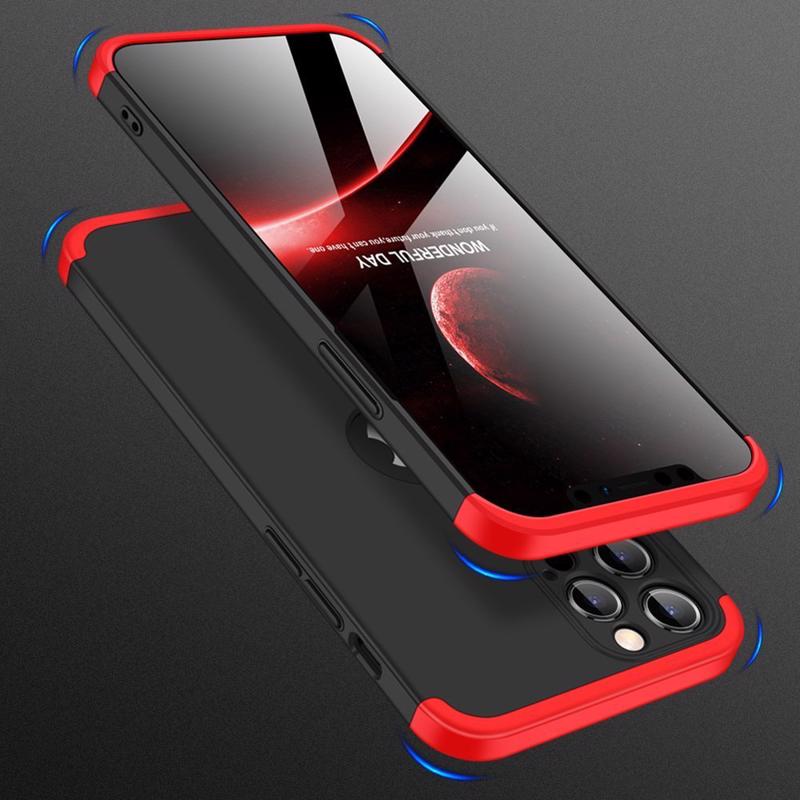 GKK 360 Full Body Cover (iPhone 12 Pro) black-red