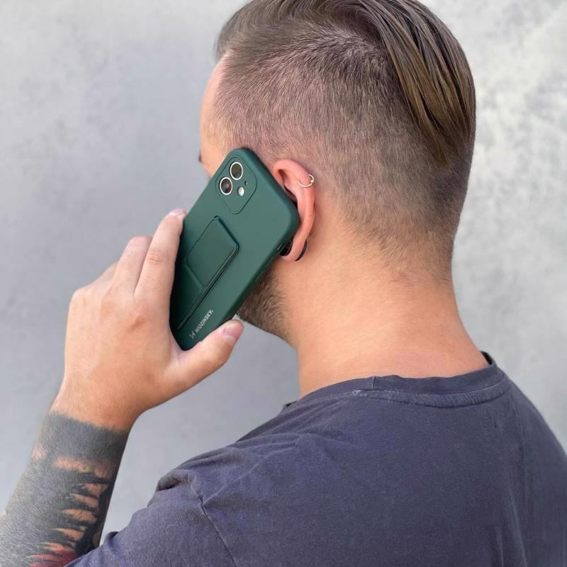 Wozinsky Kickstand Flexible Back Cover Case (Samsung Galaxy S20 FE) dark-green