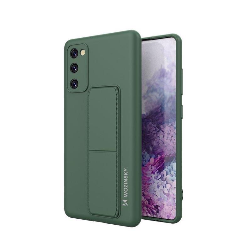 Wozinsky Kickstand Flexible Back Cover Case (Samsung Galaxy S20 FE) dark-green