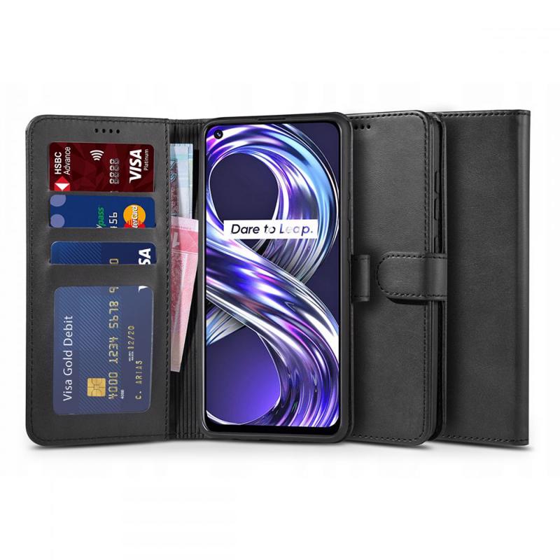 Tech-Protect Wallet Stand Book Case (Realme 8i) black