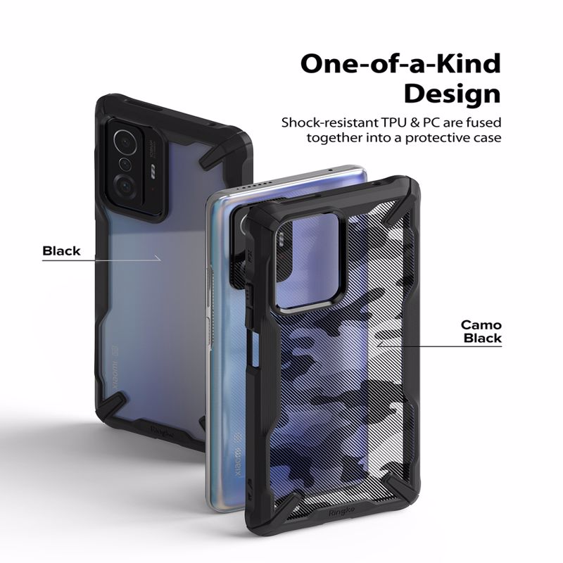 Ringke Fusion-X Back Case (Xiaomi 11T / 11T Pro) black