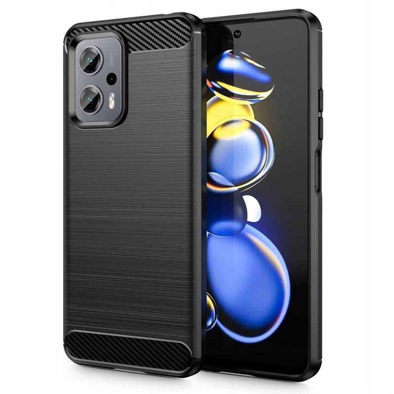 Tech-Protect Carbon Case Back Cover (Xiaomi Poco X4 GT) black