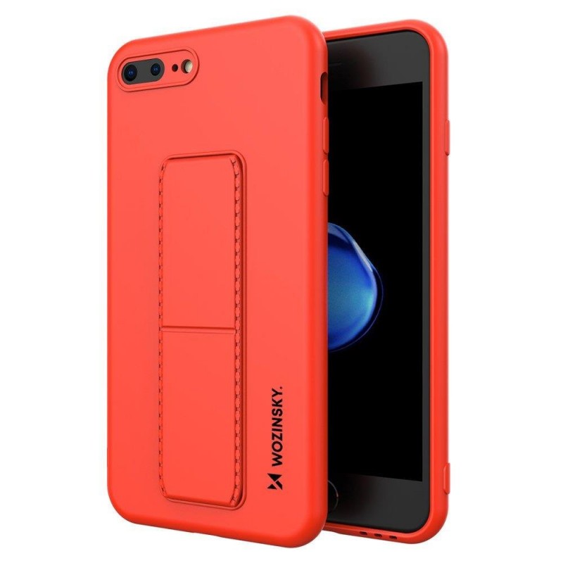 Wozinsky Kickstand Flexible Back Cover Case (iPhone 8 Plus / 7 Plus) red
