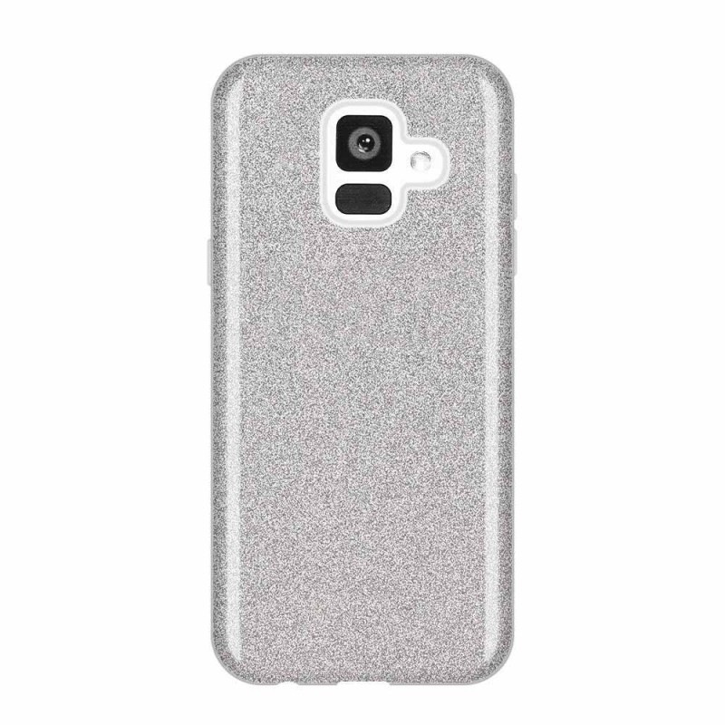 Wozinsky Glitter Case Back Cover (Samsung Galaxy A6 2018) silver