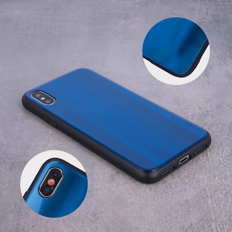 Aurora Glass Case Back Cover (Huawei P Smart Pro 2019) blue