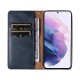 Magnet Wallet Strap Lanyard Book (Samsung Galaxy S22 Ultra) blue