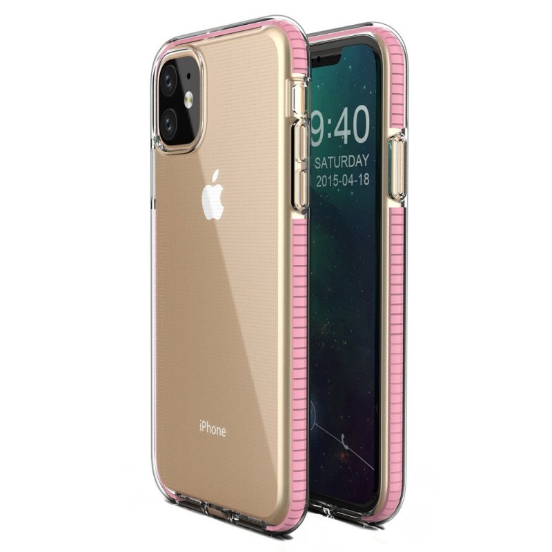 Spring Gel Case Back Cover (iPhone 11) light-pink