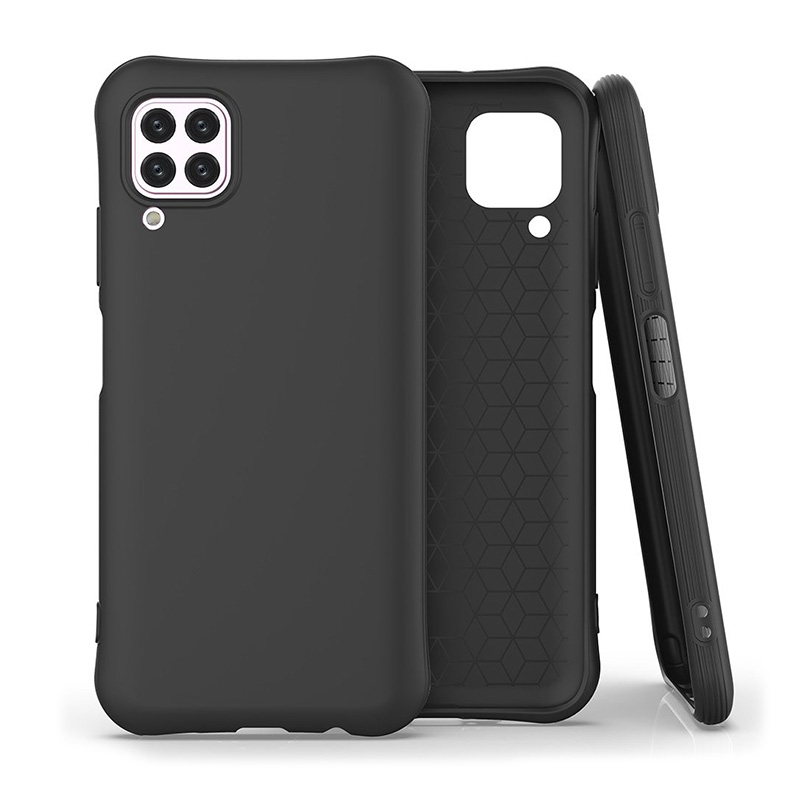 Silicone Armor Soft Case Back Cover (Huawei P40 Lite) black