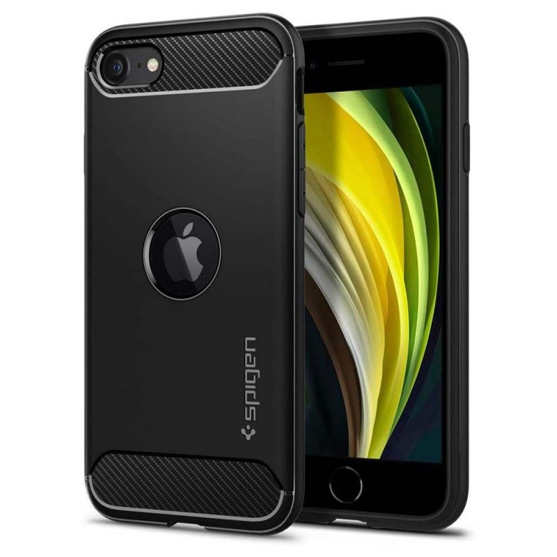 Spigen® Rugged Armor™ Case (iPhone SE 2) black