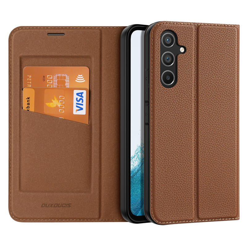 Dux Ducis Skin X2 Book Cover (Samsung Galaxy A54 5G) brown