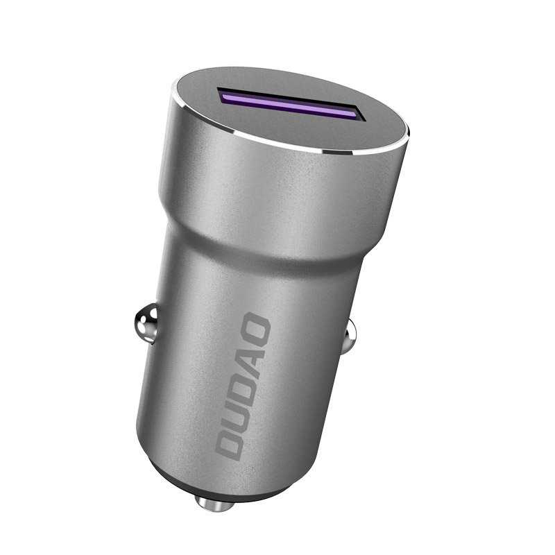 Dudao Fast Car Charger 5A 22.5W QC3.0 VOOC (R4Pro) gray