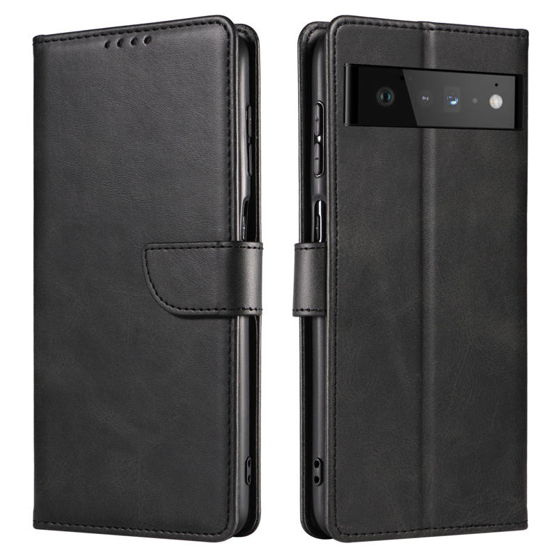 Elegant Magnet Case Book Cover (Google Pixel 6a) black