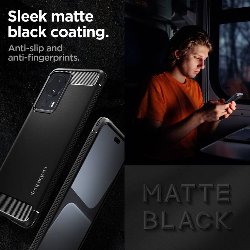 Spigen® Rugged Armor™ ACS05324 Case (Xiaomi 13 Lite) matte black