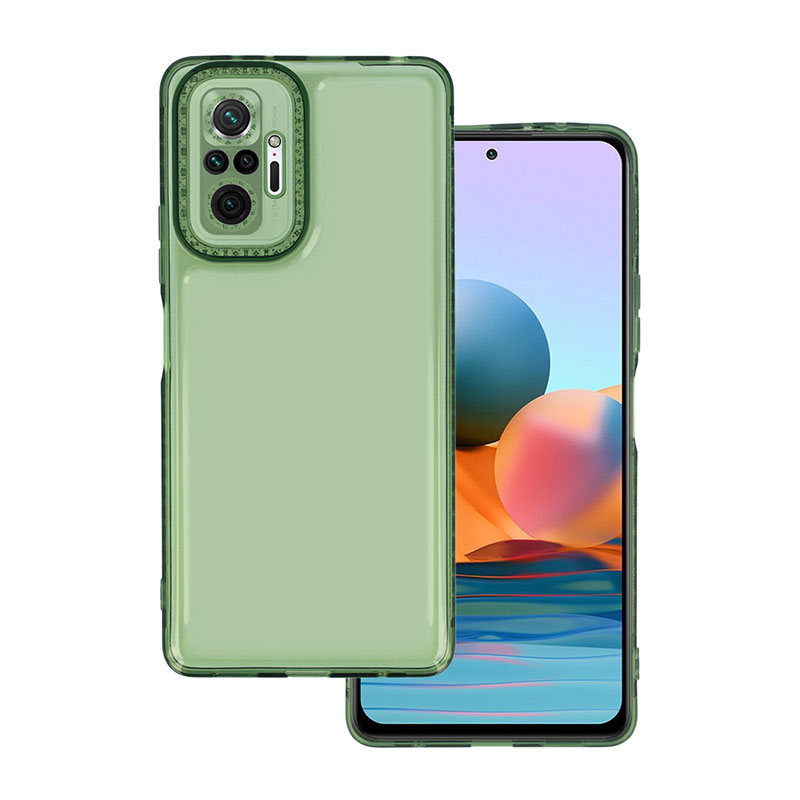 Crystal Diamond 2mm Back Cover Case (Xiaomi Redmi Note 10 Pro) clear-green